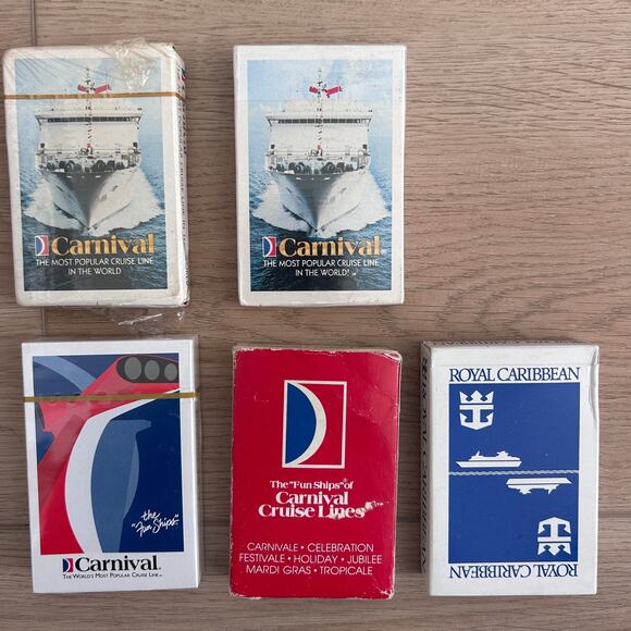 Vintage 14 Decks Playing Cards Airlines, Cruise American, TWA, United, Carnival - Picture 4 of 5